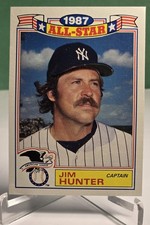 Jim Hunter 1987 Topps All-Star Game Commemorative Set #11 New York Yankees 1988