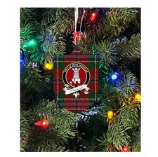 MacLean Family Crest Christmas Ornament - Single Sided Metal Christmas Ornament