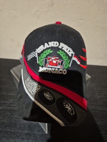 Sombrero negro bordado vintage MONACO GRAND PRIX con ajustable MONTE-CARLO (V1) - Imagen 2 de 6