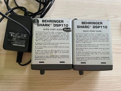 2 Stück Behringer Shark DSP110,  Signalprozessor, mit einem Netztel,für Bastler.