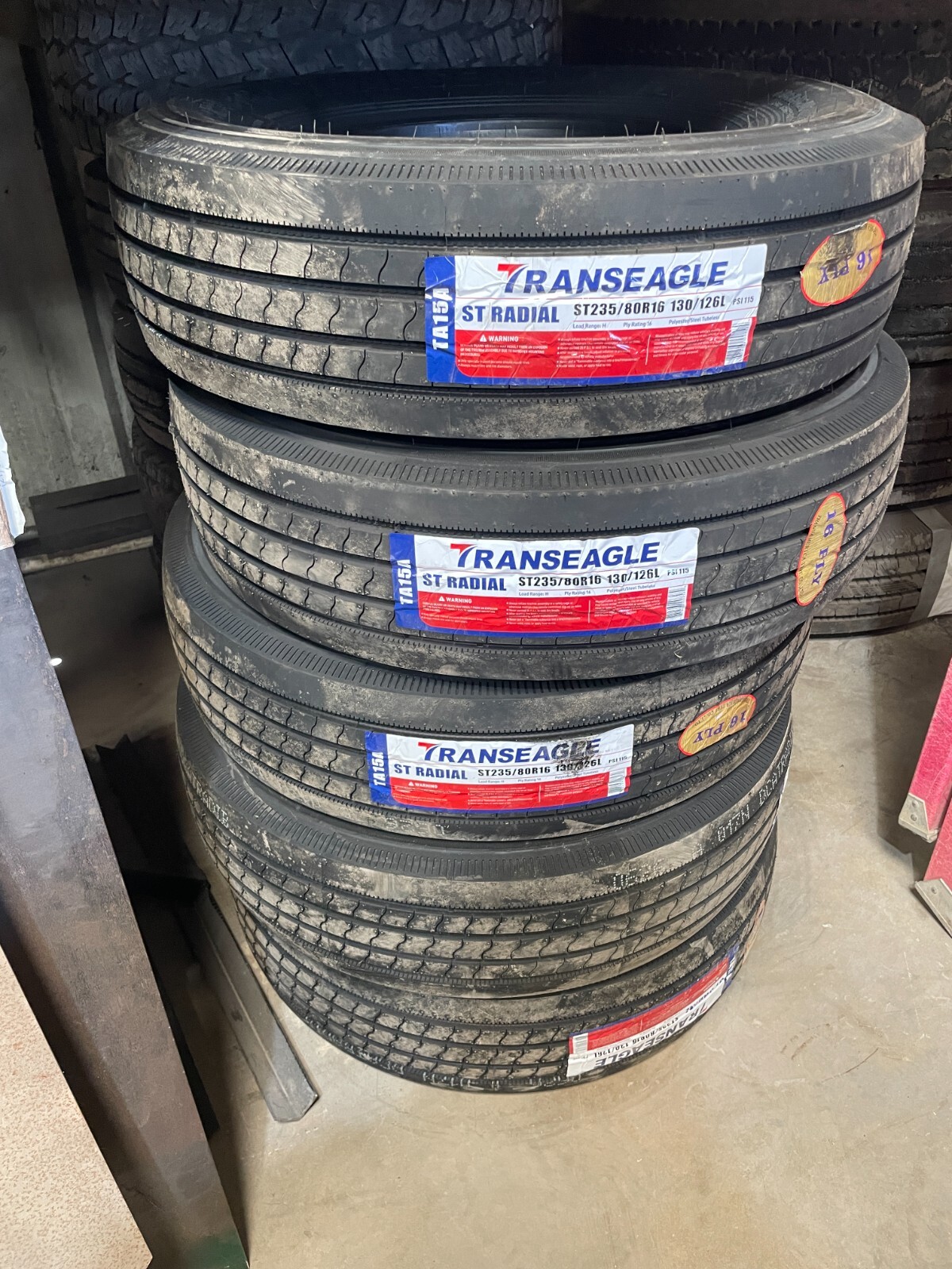 Transeagle All Steel ST Radial ST 235/80R16 Load G 14 Ply Trailer Tires
