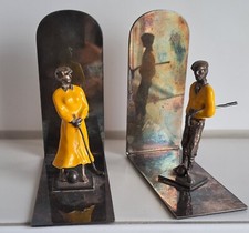 Art DECO Buchstützen Golf Bookends Caddie Austria or France 1920er Sport