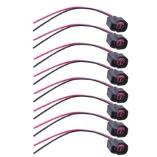 8X Fuel Injector Connector Wiring Plug Clips EV6 EV14 USCAR Pigtail Cut&Splice