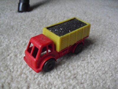 Vintage Hard Plastic Friction Coal Load Delivery Truck 3 1/4'' Long