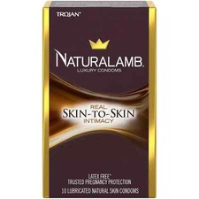Trojan Naturalamb Luxury Latex-Free Condoms, 10 Count- Expired