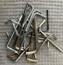 Allen Hex Key Wrench Wrenches Misc Hardware Junk Drawer Tool 21 Pcs Hand Tools