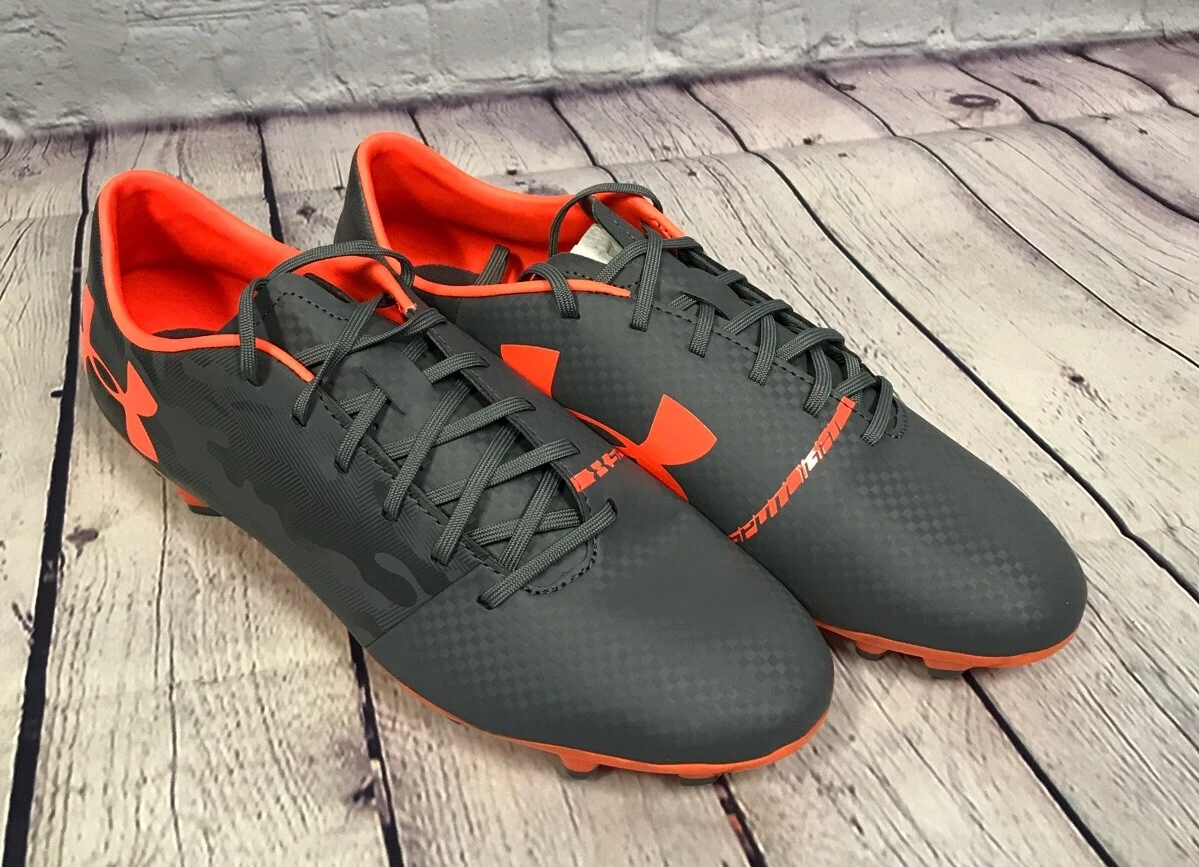 NEW Under Armour Spotlight DL Soccer Cleat Color Grey Orange Size 7