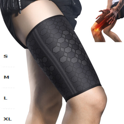 Oberschenkelbandage Oberschenkel Kompression Gym Stabilisator Rutschfest 1 paar 