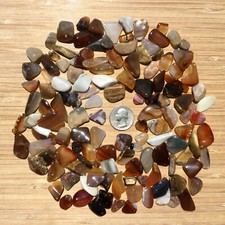 10oz Lot of Stones and Crystals Polished Rocks Mixed Small Sizes Colors Patterns