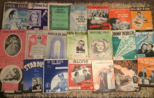 Musicals Vintage & Antique Sheet Sheet Musics Books