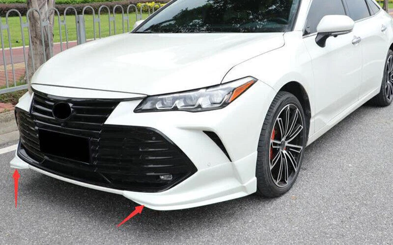 Protector labial divisor parachoques delantero blanco perla para Toyota Avalon 2019-2022 2 piezas Foto 3 de 4