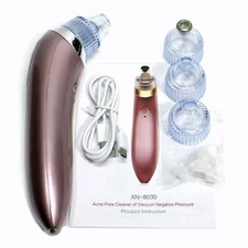 Portable Ultrasonic XN-8030 Electric Blackheads Suction Remover Pink