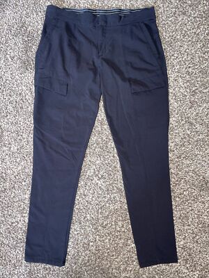 Womens Athleta Black Cargo Pants Lined Size Petite Skinny