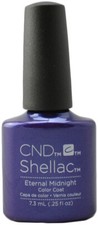 Image of CND Shellac UV/LED Gel Nail Polish 7.3ml - Eternal Midnight