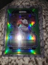 2022 Prizm Baseball Base Lime Green #74 Sandy Alcantara /125 - Miami Marlins
