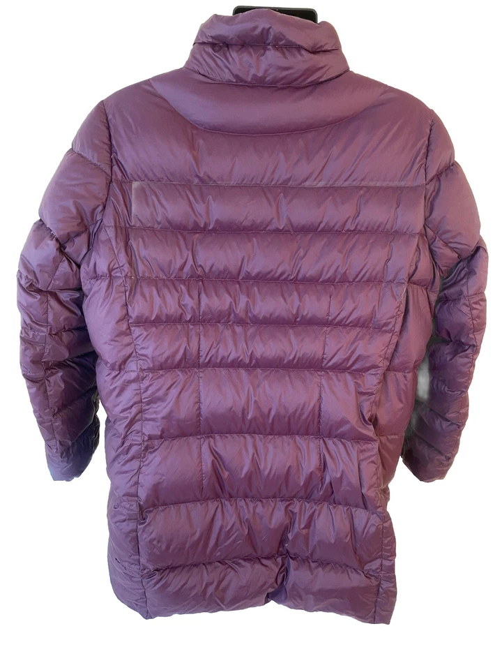 Lands End Down Puffer Jacket Womens 2X (20W-22W) Wine Ultralight Quilted - Image 4 of 4