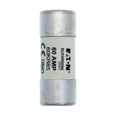 COOPER BUSSMAN 60 Amp Fuse Mains Cut Out House Service 60A 60Amp - 57 x 23mm - 60KR85 Bussmann