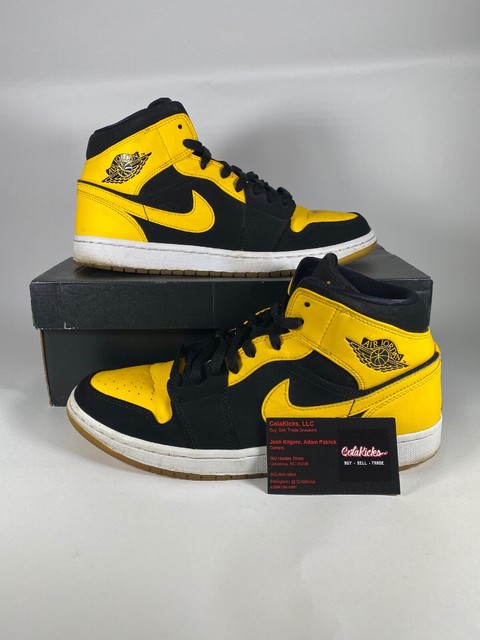 air jordan 1 mid new love yellow