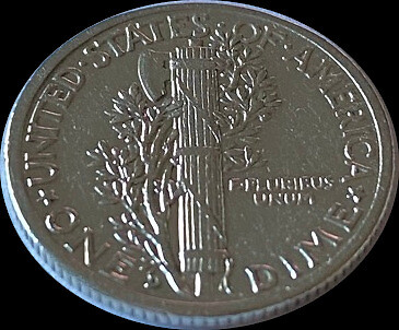 1942-D Mercury Dime - XF/AU 90% Silver - Picture 6 of 7