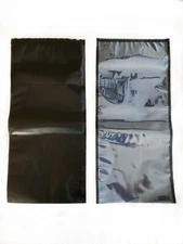 11x24 Precut Clear/Black 50pk VACUUM SEAL BAGS - 5mil THICK! NEW & IMPROVED!