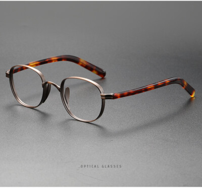 Ultralight Reading Glasses Men Readers Titanium Retro Square Full Eyeglass frame