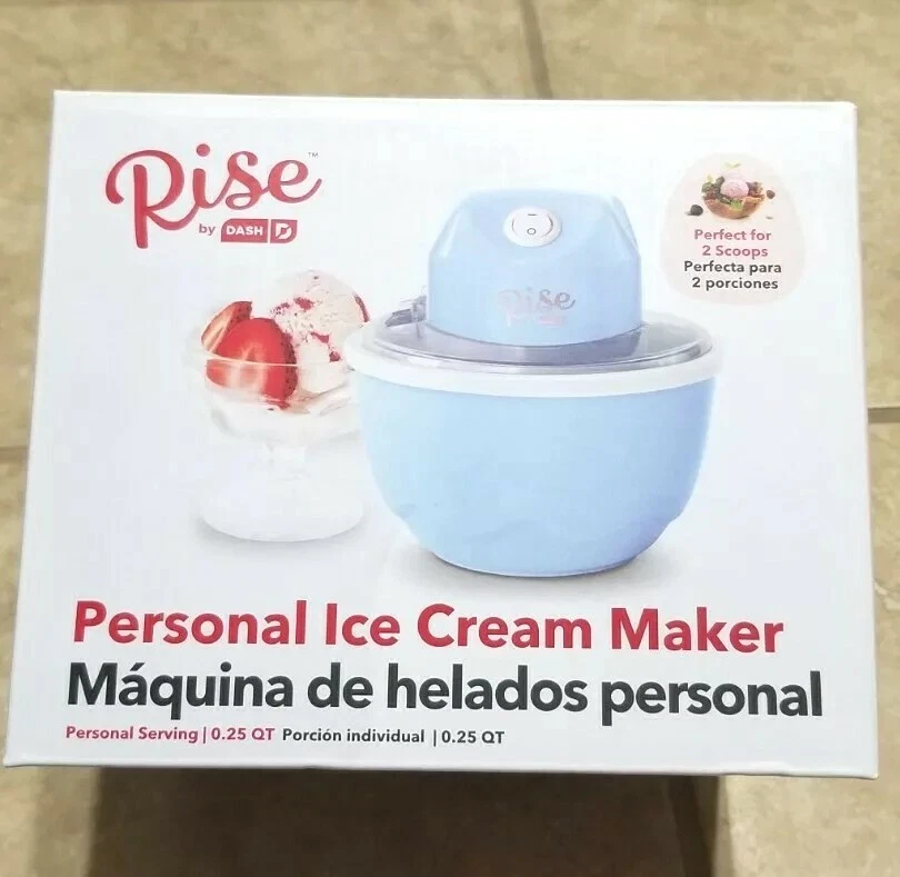Rise By Dash 0.25qt Personal Ice Cream Maker (Blue)