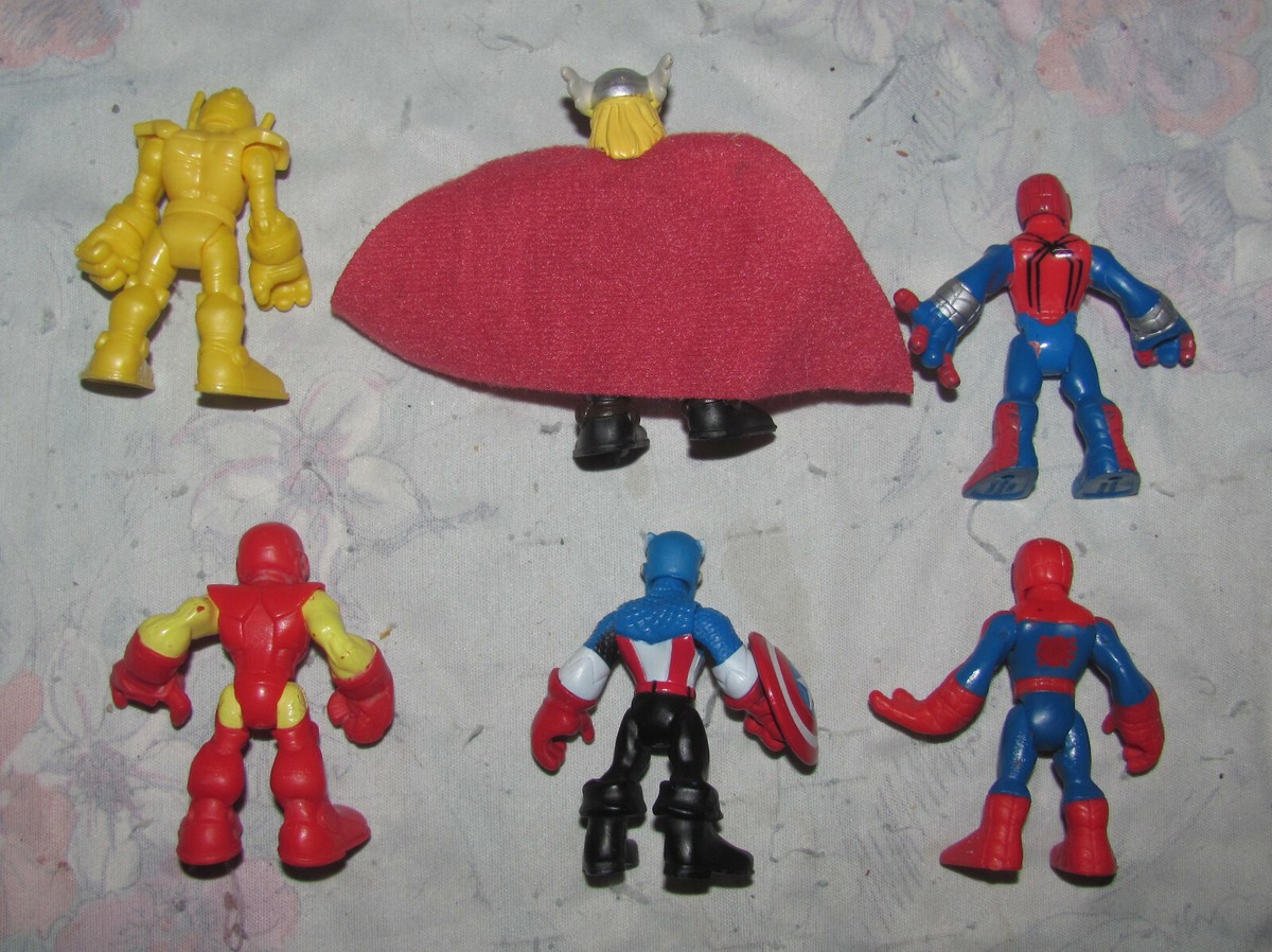 Marvel Imaginext Playskool Heroes Figures Thor, Iron Man, Ultron