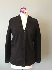 All Saints Lucas Navy & Black Wool Mix Bomber Style Jacket Size 8