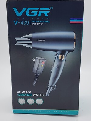 VGR VOYAGER V-439 Professional Hair Dryer 1200/1600 Watts DC Motor - Foldable