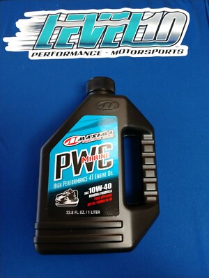 Maxima Racing Oil PWC Marine Mineral 4T Engine Oil 10W40 1 Liter  14901 YAMAHA