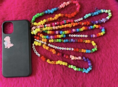 Ciondolo Per Telefono Personalizzato Con Perline Di Perle: Cinturino Per Telefono Personalizzato - Italia