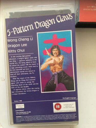 7x Vintage Martial Arts Big Box Ex Rental VHS Film Cassette Tapes Bundle - Picture 10 of 21