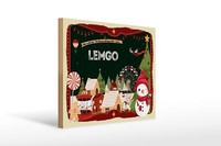Holzschild Weihnachten GrüßE Aus Lemgo Geschenk Deko Schild 40X30 Cm
