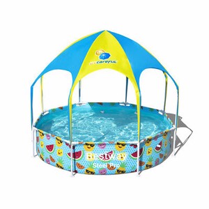 Bestway 8 Ft x 20 In UV Careful Splash in Shade Spray Round Swimming Pool, Fruit - Click1Get2 Sale Trends&set=par&discount=60 Or More&sale=mega Discount