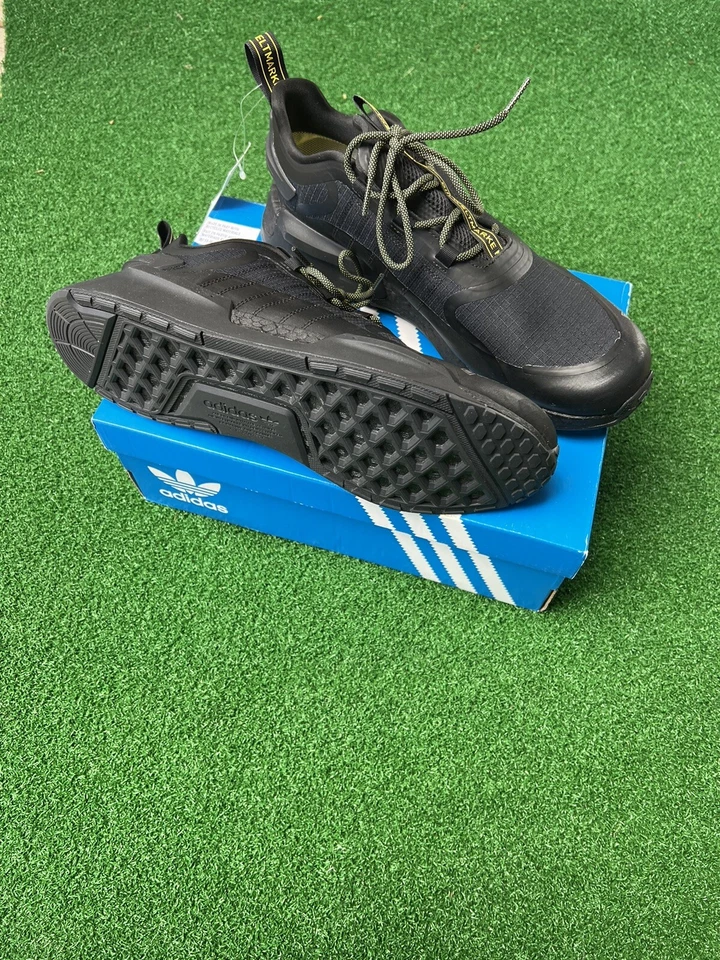 adidas Originals NMD_V3 GTX Gore-Tex Black Grey Yellow Men Unisex Casual GX9472 - Image 2 of 4