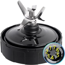 7 Fins Blender Replacement Parts Compatible for Ninja Blender, Blender Blade Fit