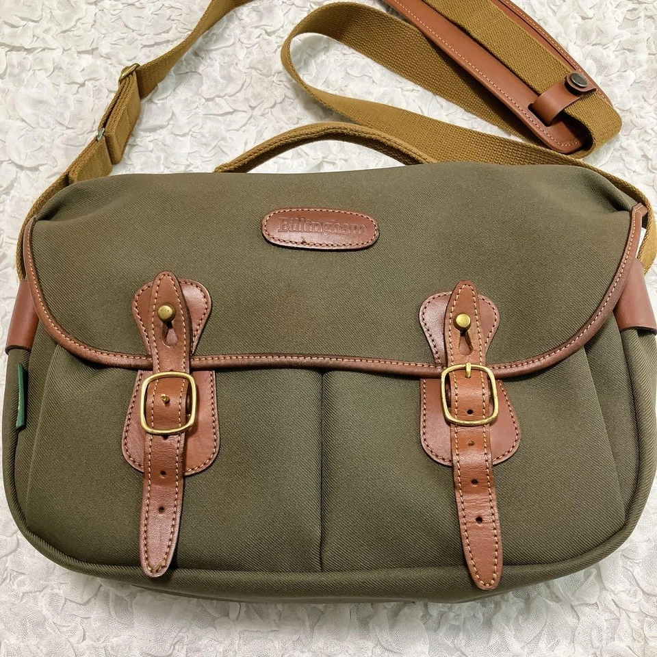 Bolso para cámara Billingham Hadley Pro cuero verde salvia usado Foto 2 de 4