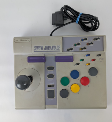 UNTESTED AsciiWare Super Advantage Joystick Controller Super