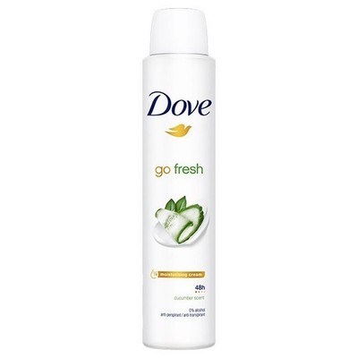 (2 Pk) Dove Go Fresh Cucumber Deodorant Spray, 200ml