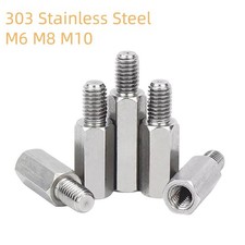 M6 M8 M10 303 Stainless Hex Male-Female Spacers Standoff Pillar PCB Studs Screw