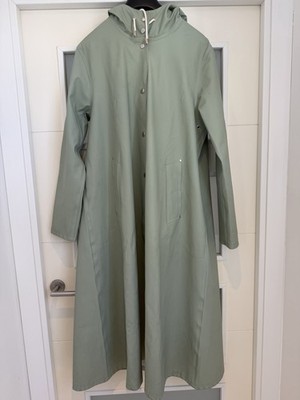 STUTTERHEIM Mosebacke Long Raincoat Regenmantel Gummimantel Regenjacke NP:349 