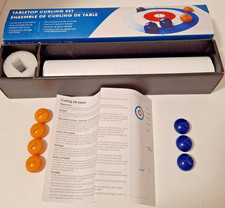 Home Tabletop Curling Game for Kids, Adults  Family. Fun Indoor Sport Pre-Owned