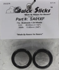 QuickSlicks SA01XF Silicone Tires for ScaleAuto 1/24 Slot Car Part