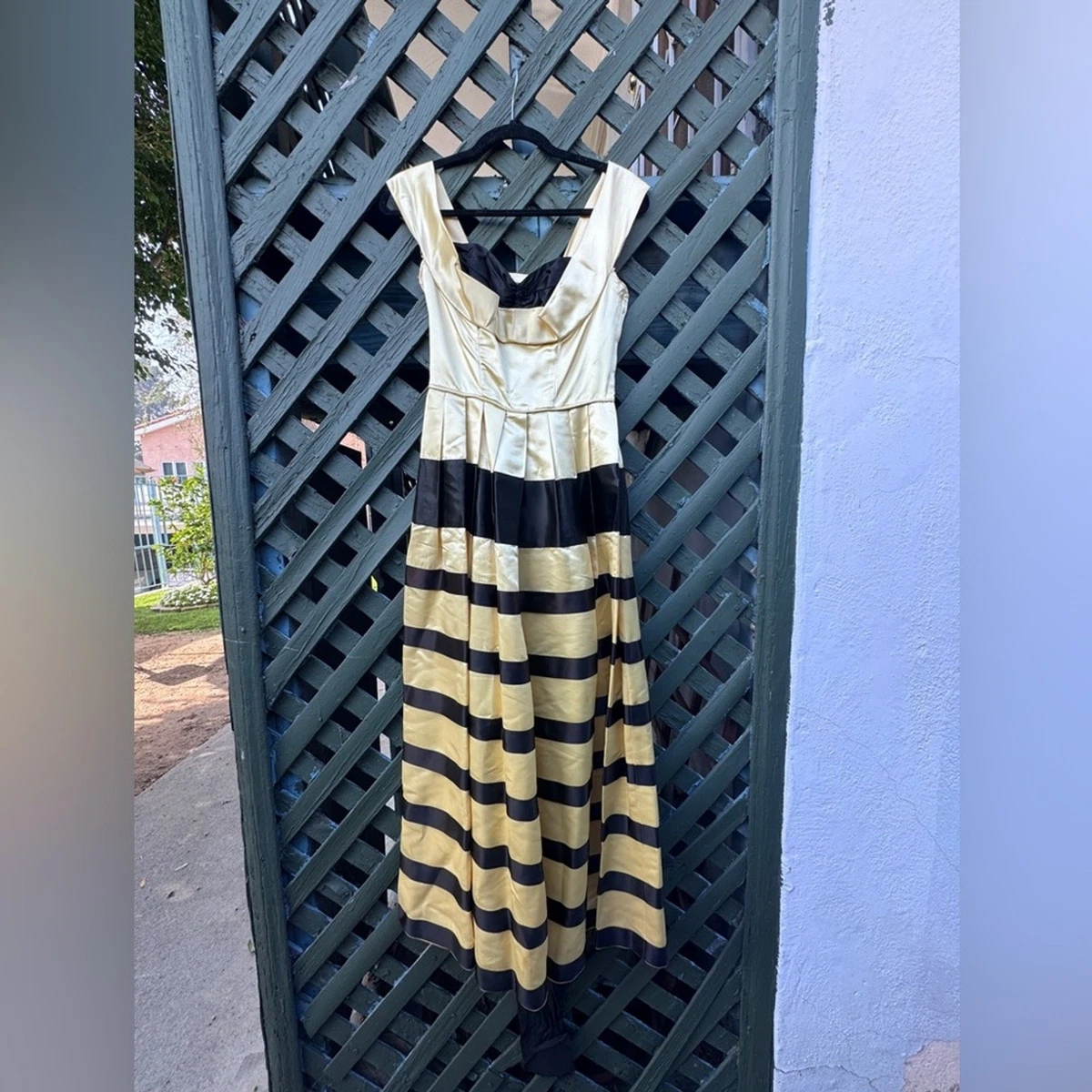 Satin Yellow Vintage Dresses for Women for sale | eBay