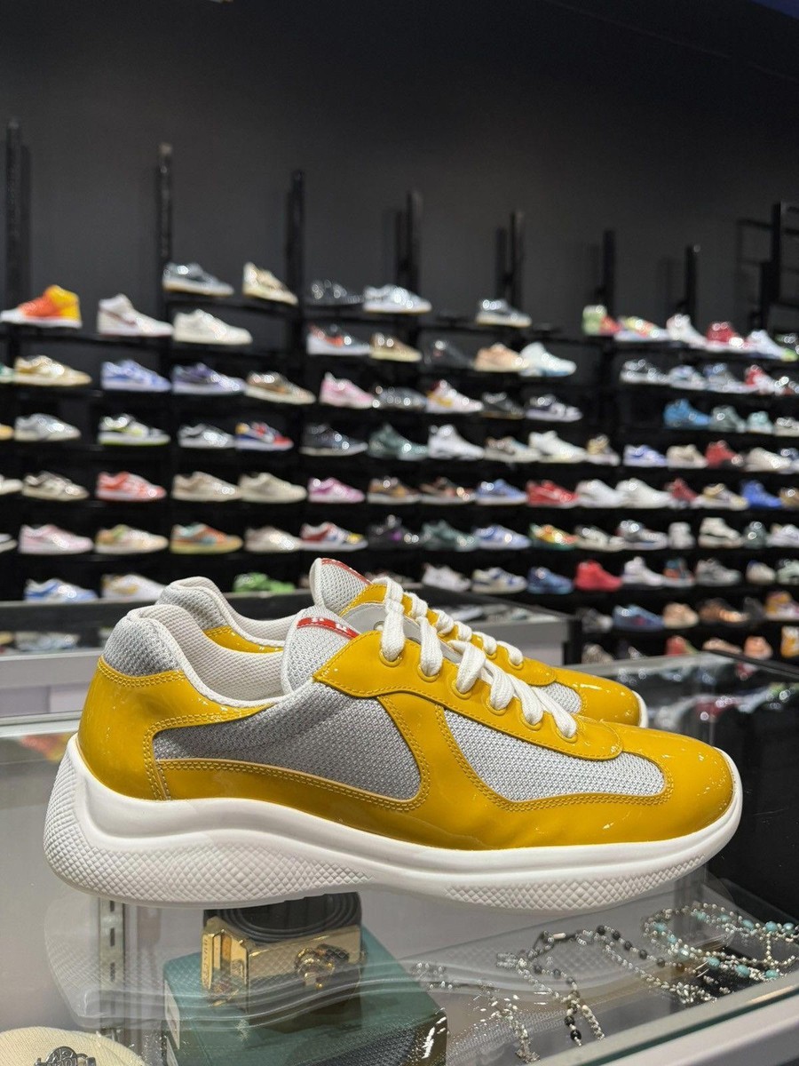 Size 8/41EU - Prada Arena Low Tops Yellow | eBay