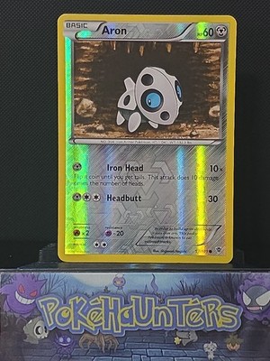 Pokemon Card Aron 57/101 Reverse Holo Plasma Blast NM 