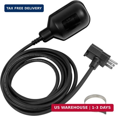 WASSERMANN Universal Tethered Sump Pump Float Switch with 10FT Cable (Piggyback 
