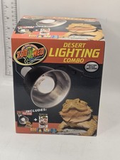 ZOO MED DESERT LIGHTING Combo - Deep Dome Fixture  Bulb