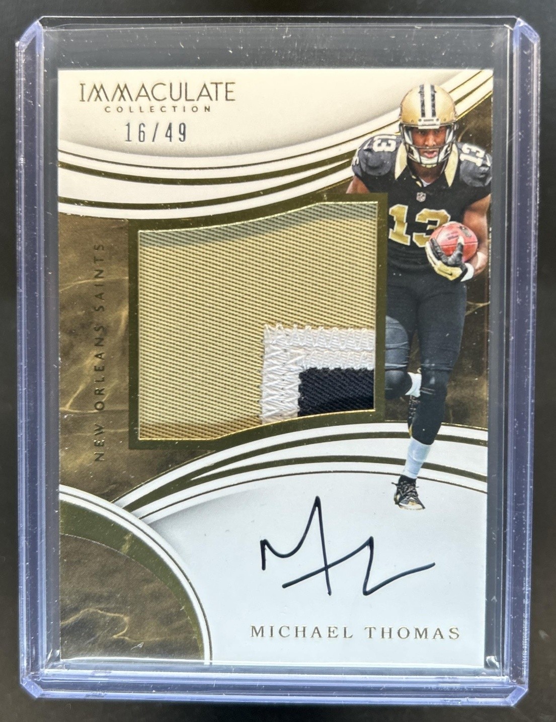 Michael Thomas Panini Immaculate Rookie Premium Patch Autographs #MT Base
