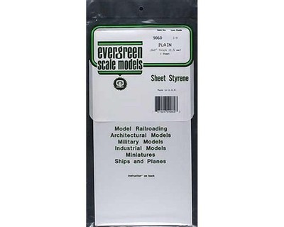 Evergreen Scale Models White Sheet .060 x 6 x 11 [EVG9060]